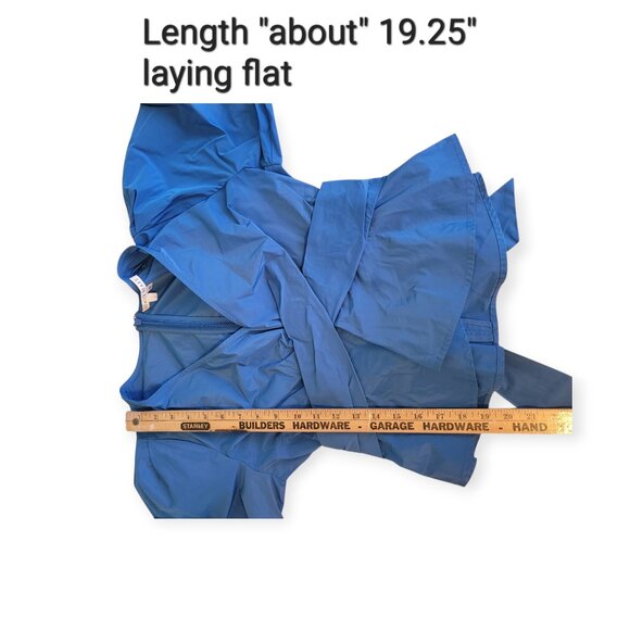 VERONICA BEARD Seema Wrap-Effect Taffeta Blouse Twist-Front Tie Back Top size 4 - Picture 13 of 14